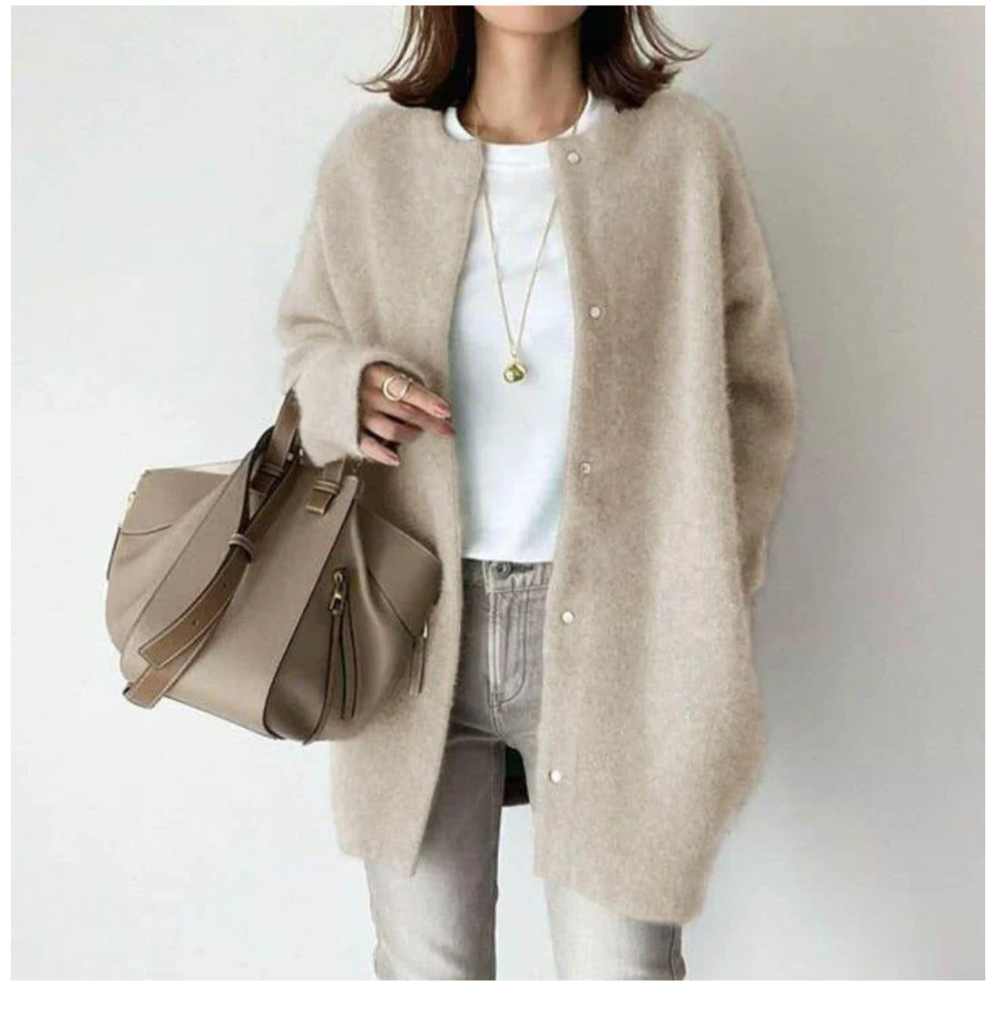 Lorna | Gilet Boutonné de Luxe