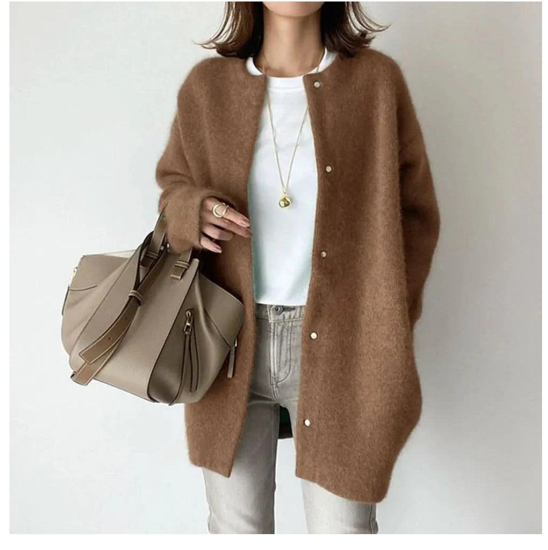 Lorna | Gilet Boutonné de Luxe