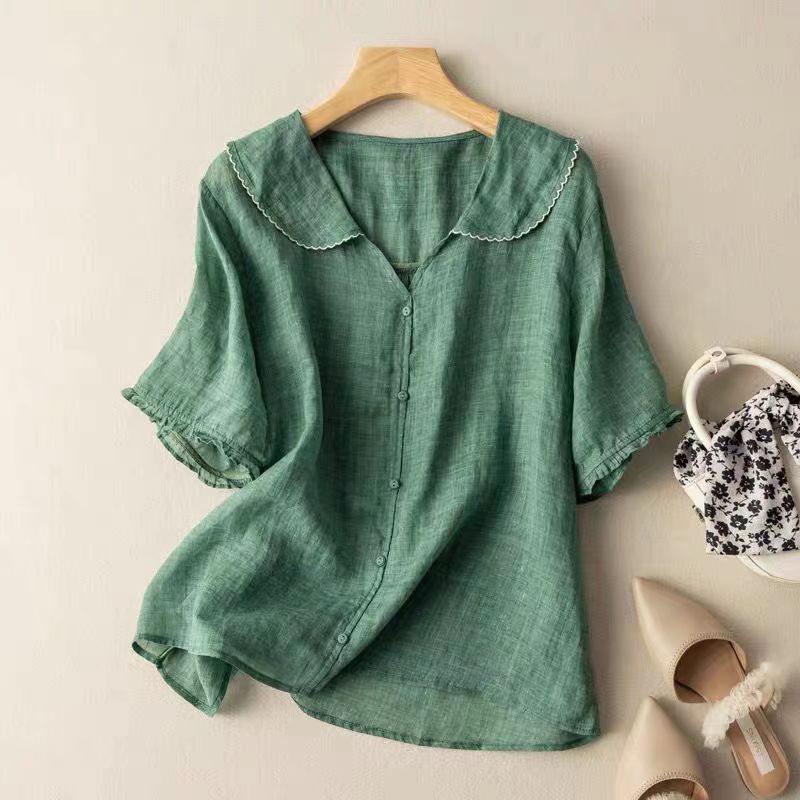 Jade | Blouse élégante boutonnée