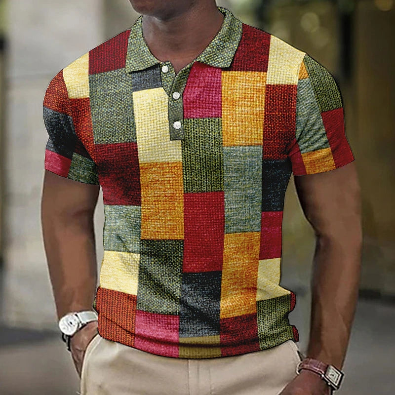 Raffaele | Polo multicolore au style moderne