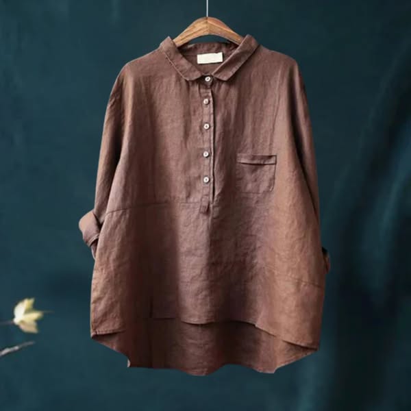Winona | Chemise à Manches Longues et Poche Avant Avec Boutons